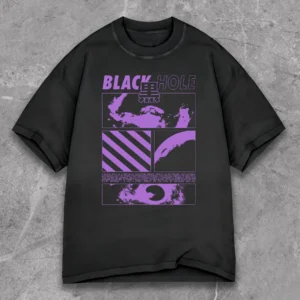 "Black Hole" Abstract Print T-Shirt