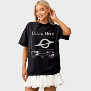 Black Hole Design T-Shirt